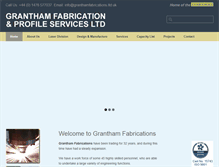 Tablet Screenshot of granthamfabrications.ltd.uk